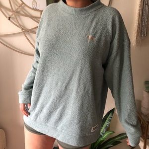 Seafoam Mock neck PINK sweatshirt